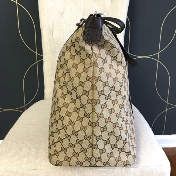 Authentic Gucci large tote bag brown monogram canvas - Picture 8 of 16